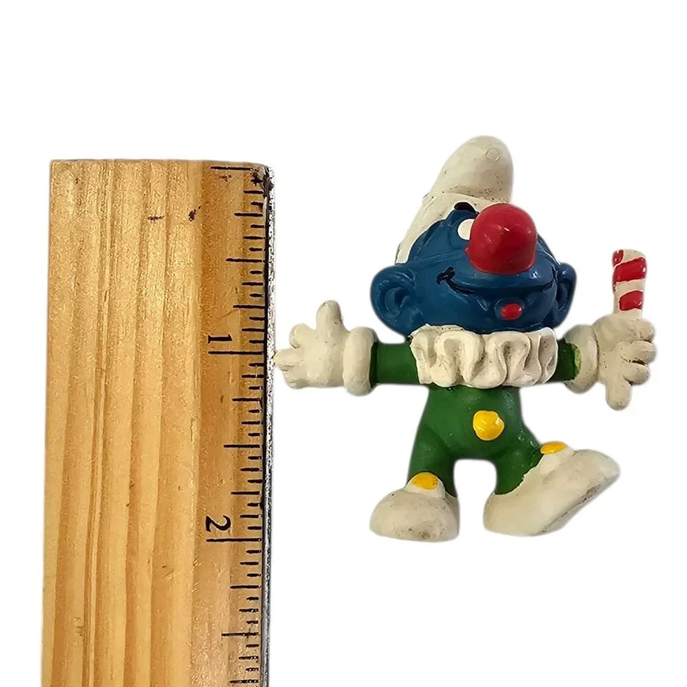 Peyo Schleich Circus Clown Smurf Jester 20090 Figure PVC Vintage 1977 Hong Kong